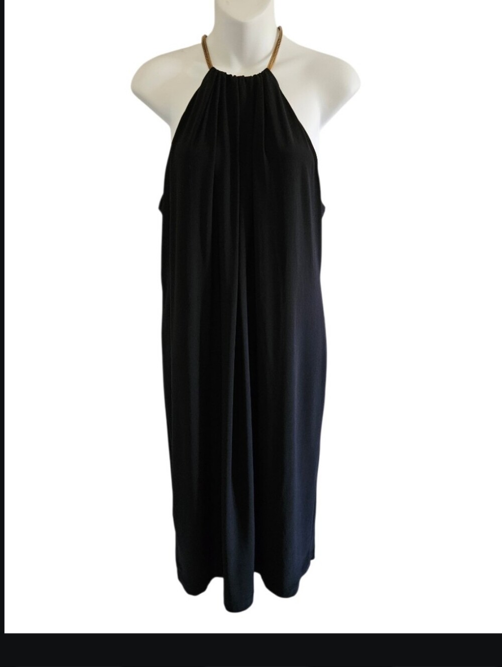 Ralph Lauren Black - Chain Halter Dress- Size 14